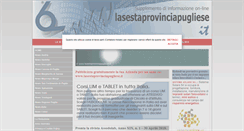 Desktop Screenshot of lasestaprovinciapugliese.it